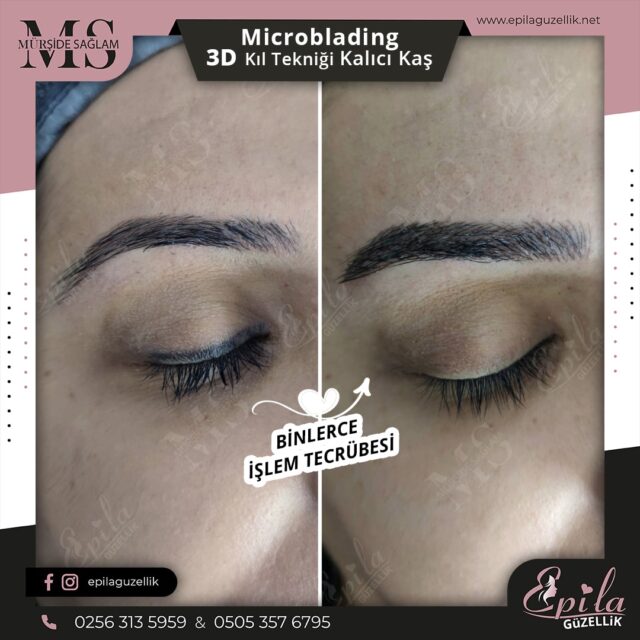 Nazilli - Microblading 3D Kıl Tekniği Kalıcı Kaş Kontürü