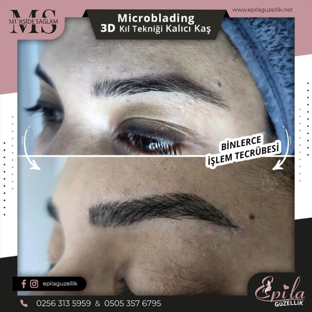 Nazilli - Microblading 3D Kıl Tekniği Kalıcı Kaş Kontürü