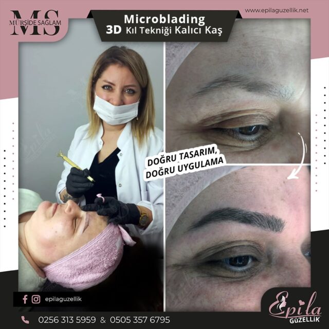 Nazilli - Microblading 3D Kıl Tekniği Kalıcı Kaş Kontürü