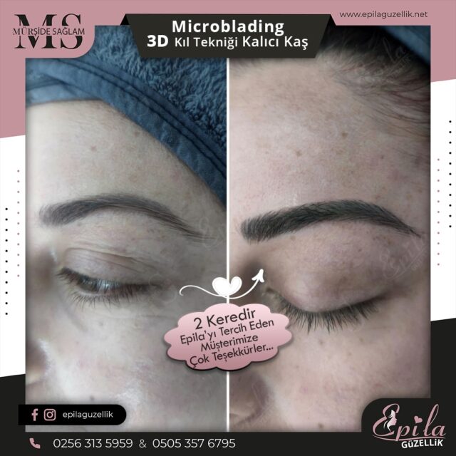 Nazilli - Microblading 3D Kıl Tekniği Kalıcı Kaş Kontürü