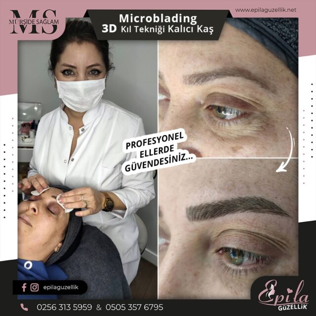 Nazilli - Microblading 3D Kıl Tekniği Kalıcı Kaş Kontürü