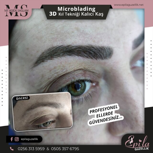 Nazilli - Microblading 3D Kıl Tekniği Kalıcı Kaş Kontürü