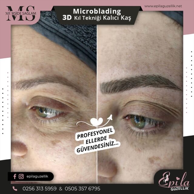 Nazilli - Microblading 3D Kıl Tekniği Kalıcı Kaş Kontürü