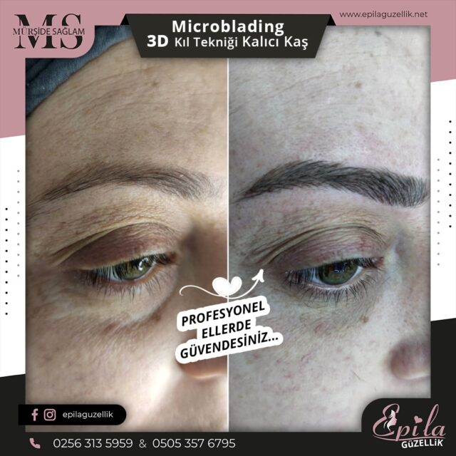 Nazilli - Microblading 3D Kıl Tekniği Kalıcı Kaş Kontürü