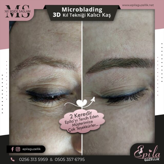 Nazilli - Microblading 3D Kıl Tekniği Kalıcı Kaş Kontürü