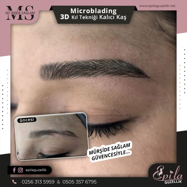 Nazilli - Microblading 3D Kıl Tekniği Kalıcı Kaş Kontürü