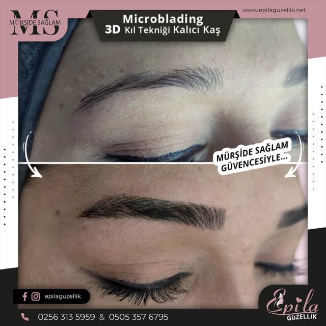 Nazilli - Microblading 3D Kıl Tekniği Kalıcı Kaş Kontürü