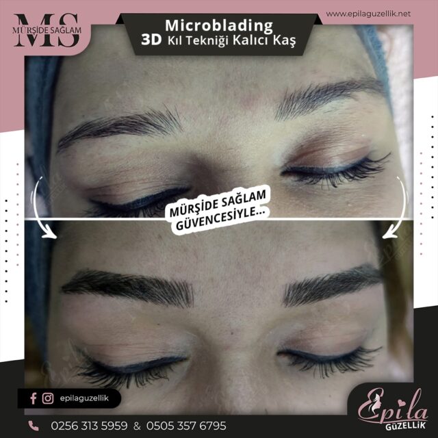 Nazilli - Microblading 3D Kıl Tekniği Kalıcı Kaş Kontürü