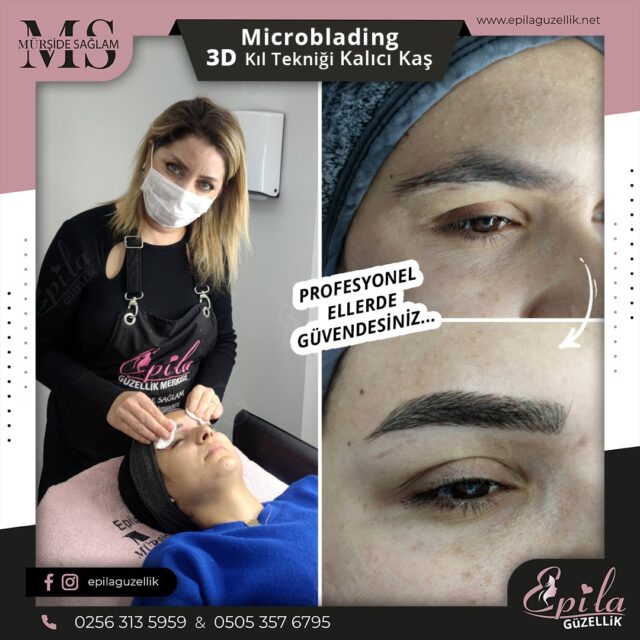 Nazilli - Microblading 3D Kıl Tekniği Kalıcı Kaş Kontürü