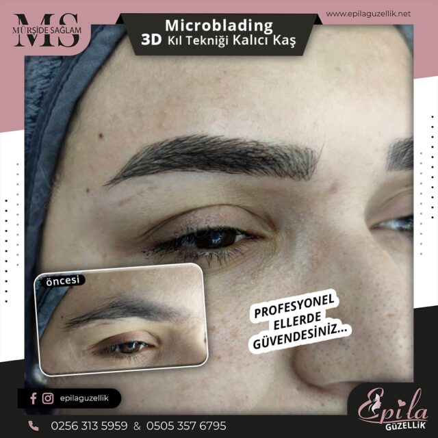 Nazilli - Microblading 3D Kıl Tekniği Kalıcı Kaş Kontürü