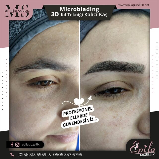 Nazilli - Microblading 3D Kıl Tekniği Kalıcı Kaş Kontürü