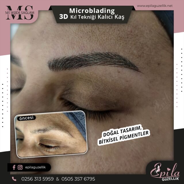 Nazilli - Microblading 3D Kıl Tekniği Kalıcı Kaş Kontürü