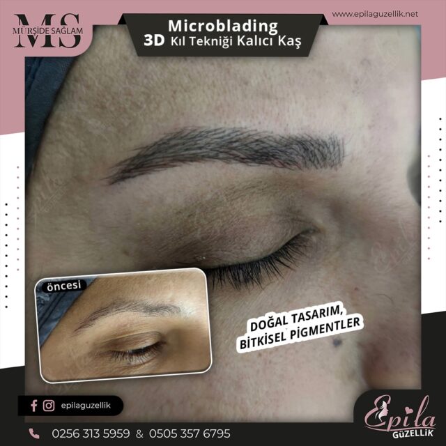 Nazilli - Microblading 3D Kıl Tekniği Kalıcı Kaş Kontürü