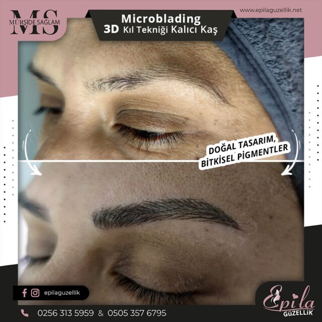 Nazilli - Microblading 3D Kıl Tekniği Kalıcı Kaş Kontürü