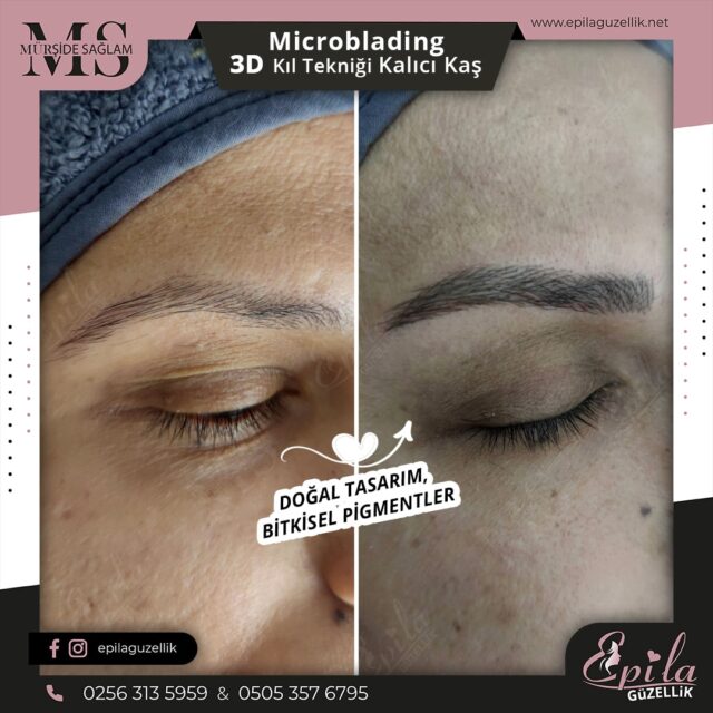 Nazilli - Microblading 3D Kıl Tekniği Kalıcı Kaş Kontürü