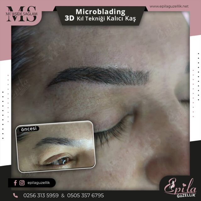 Nazilli - Microblading 3D Kıl Tekniği Kalıcı Kaş Kontürü