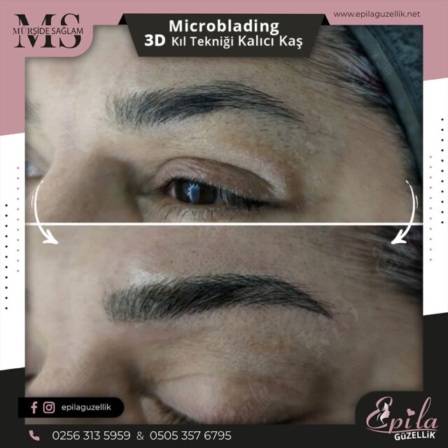 Nazilli - Microblading 3D Kıl Tekniği Kalıcı Kaş Kontürü