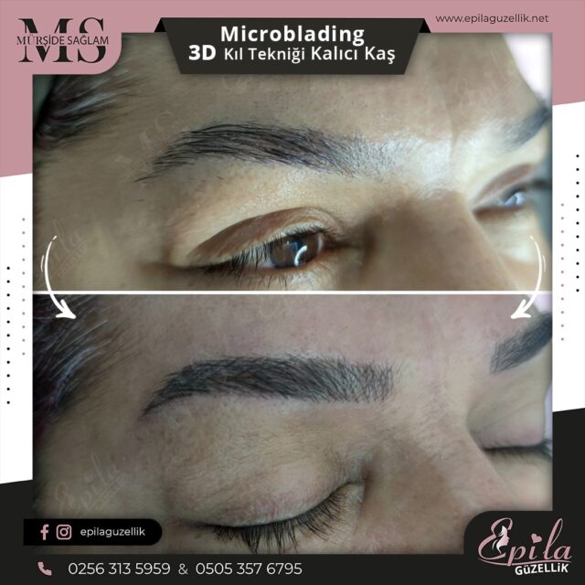 Nazilli - Microblading 3D Kıl Tekniği Kalıcı Kaş Kontürü