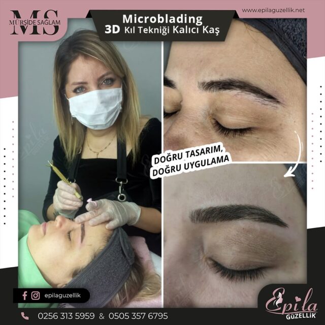 Nazilli - Microblading 3D Kıl Tekniği Kalıcı Kaş Kontürü