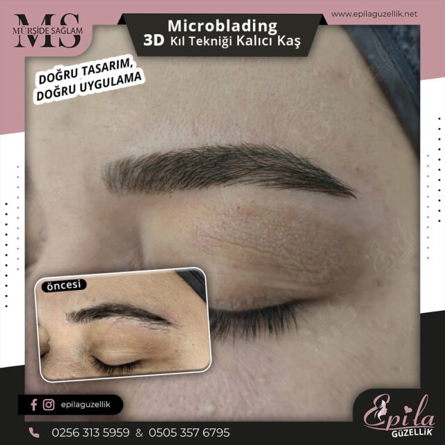 Nazilli - Microblading 3D Kıl Tekniği Kalıcı Kaş Kontürü