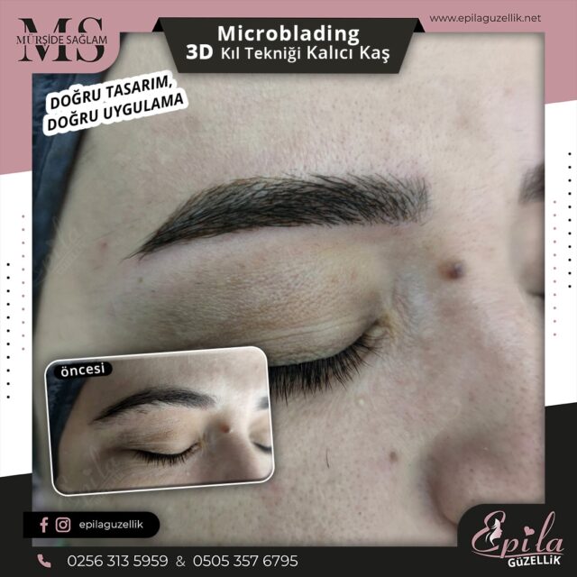 Nazilli - Microblading 3D Kıl Tekniği Kalıcı Kaş Kontürü