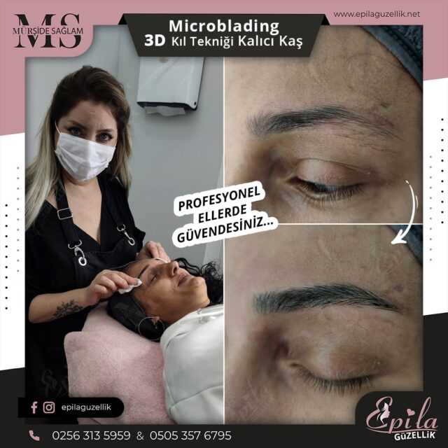 Nazilli - Microblading 3D Kıl Tekniği Kalıcı Kaş Kontürü