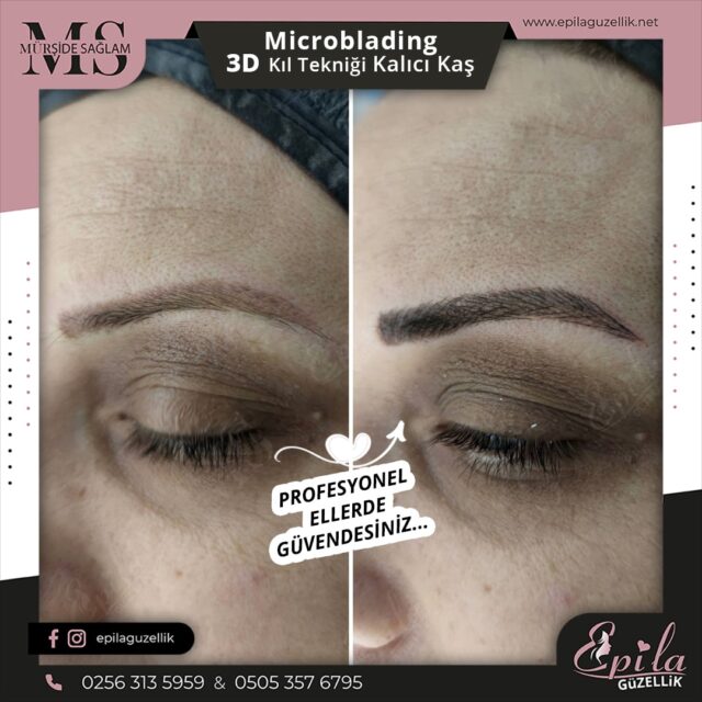 Nazilli - Microblading 3D Kıl Tekniği Kalıcı Kaş Kontürü