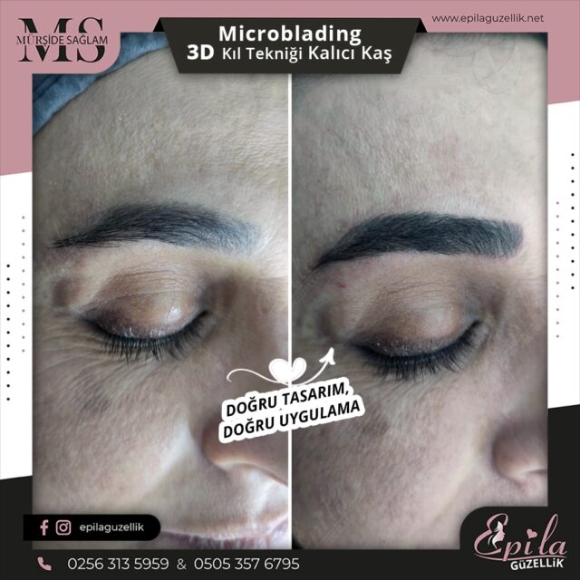 Nazilli - Microblading 3D Kıl Tekniği Kalıcı Kaş Kontürü