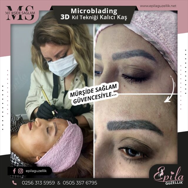 Nazilli - Microblading 3D Kıl Tekniği Kalıcı Kaş Kontürü