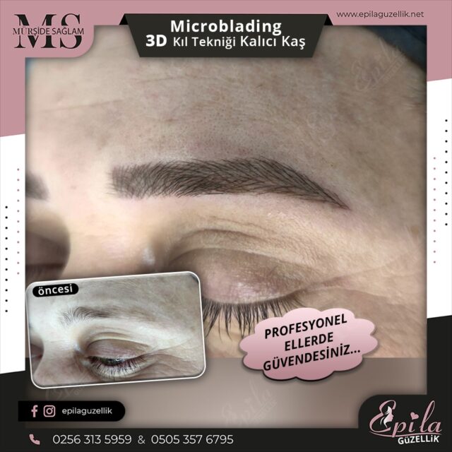 Nazilli - Microblading 3D Kıl Tekniği Kalıcı Kaş Kontürü