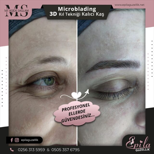 Nazilli - Microblading 3D Kıl Tekniği Kalıcı Kaş Kontürü