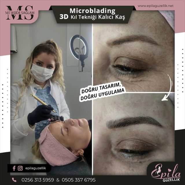 Nazilli - Microblading 3D Kıl Tekniği Kalıcı Kaş Kontürü