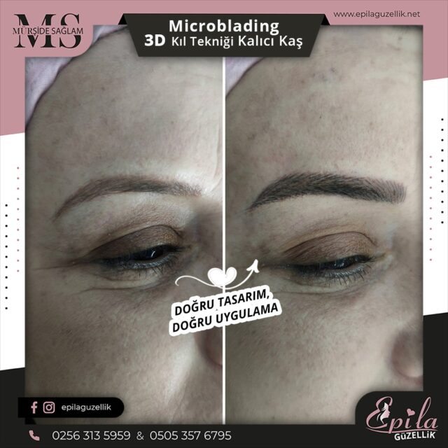 Nazilli - Microblading 3D Kıl Tekniği Kalıcı Kaş Kontürü