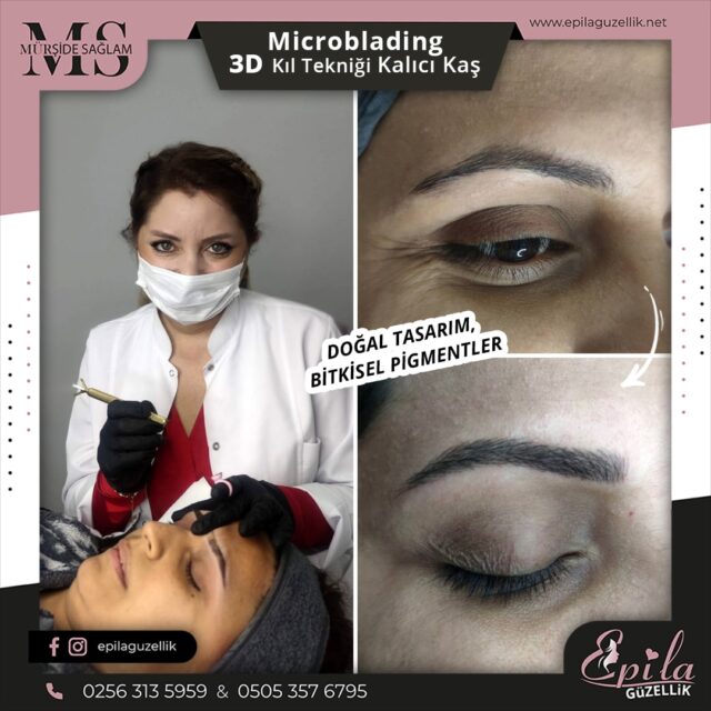 Nazilli - Microblading 3D Kıl Tekniği Kalıcı Kaş Kontürü