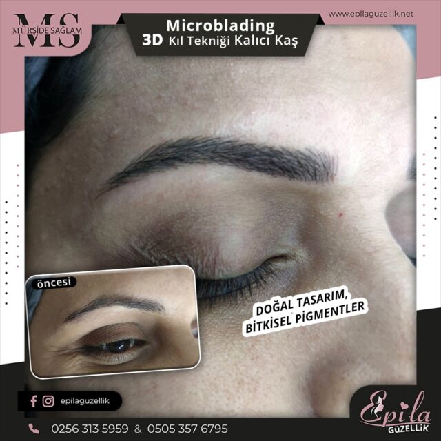 Nazilli - Microblading 3D Kıl Tekniği Kalıcı Kaş Kontürü