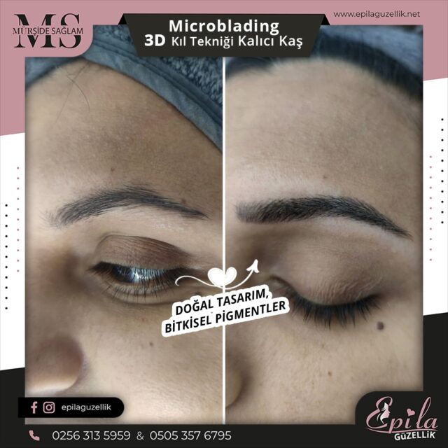 Nazilli - Microblading 3D Kıl Tekniği Kalıcı Kaş Kontürü