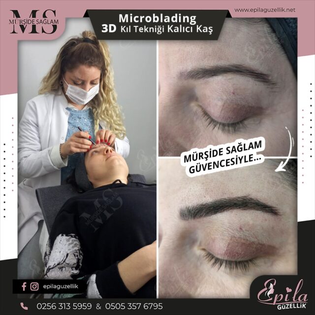 Nazilli - Microblading 3D Kıl Tekniği Kalıcı Kaş Kontürü