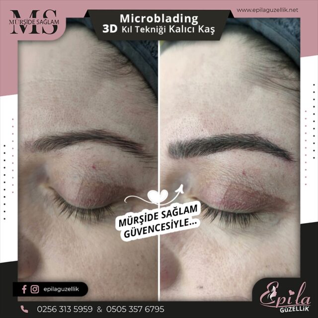 Nazilli - Microblading 3D Kıl Tekniği Kalıcı Kaş Kontürü