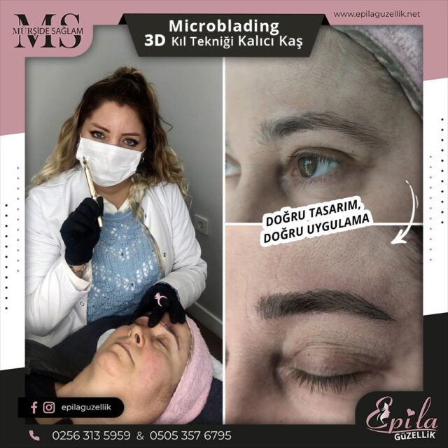 Nazilli - Microblading 3D Kıl Tekniği Kalıcı Kaş Kontürü