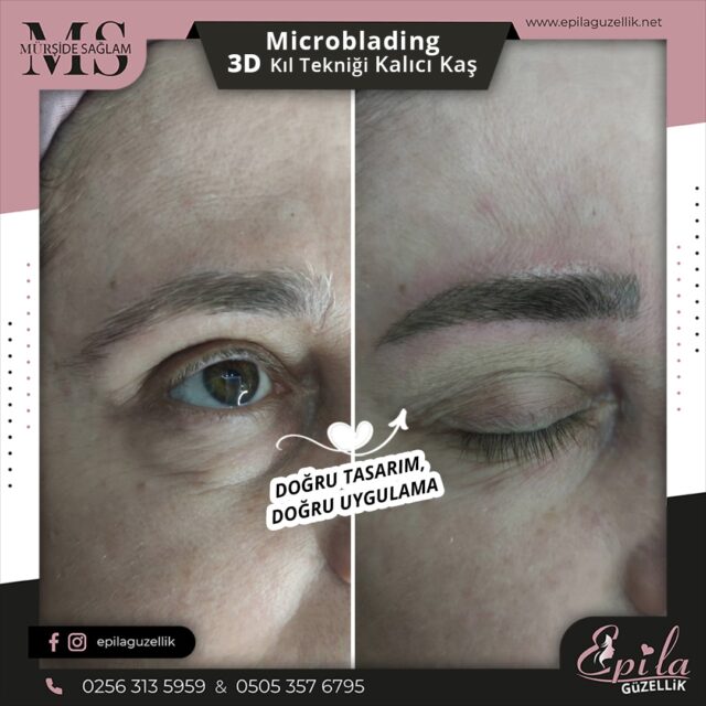 Nazilli - Microblading 3D Kıl Tekniği Kalıcı Kaş Kontürü