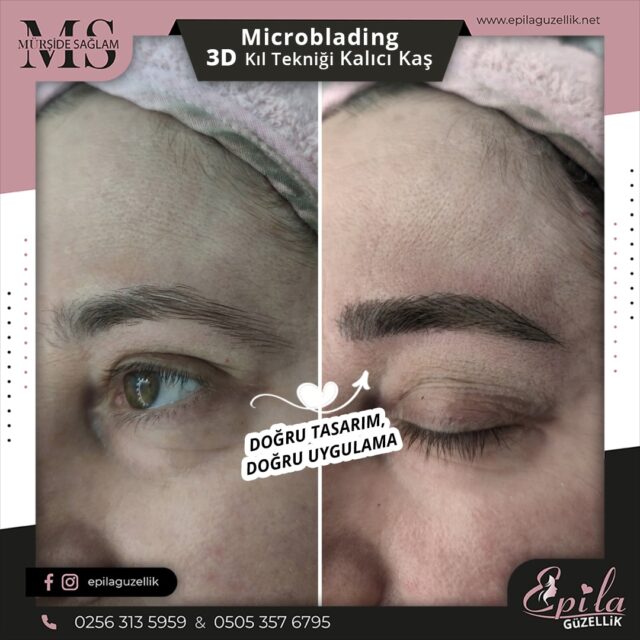 Nazilli - Microblading 3D Kıl Tekniği Kalıcı Kaş Kontürü