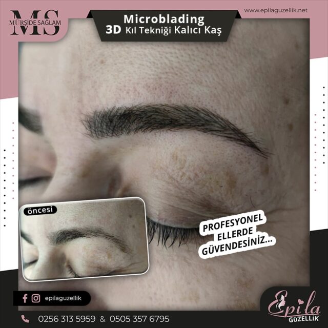 Nazilli - Microblading 3D Kıl Tekniği Kalıcı Kaş Kontürü