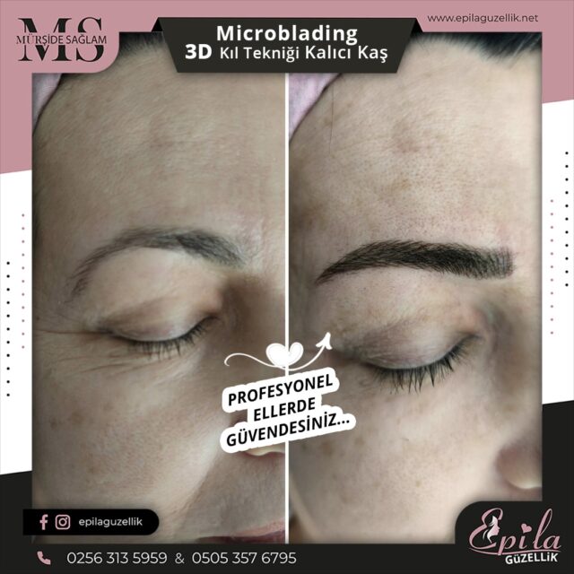 Nazilli - Microblading 3D Kıl Tekniği Kalıcı Kaş Kontürü