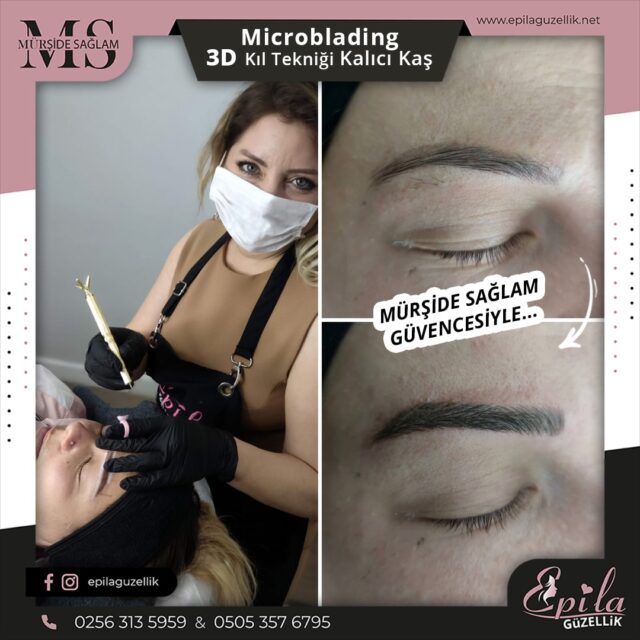 Nazilli - Microblading 3D Kıl Tekniği Kalıcı Kaş Kontürü