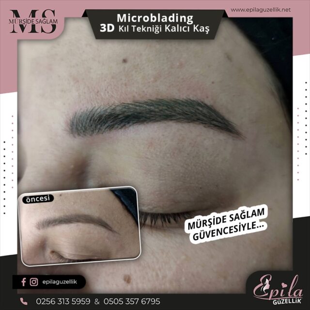 Nazilli - Microblading 3D Kıl Tekniği Kalıcı Kaş Kontürü