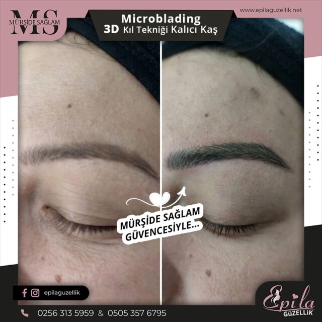 Nazilli - Microblading 3D Kıl Tekniği Kalıcı Kaş Kontürü