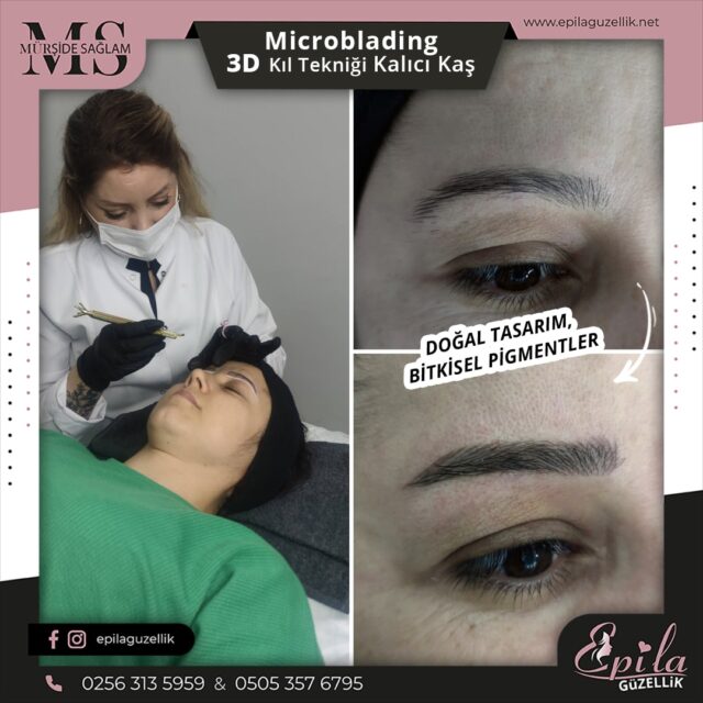 Nazilli - Microblading 3D Kıl Tekniği Kalıcı Kaş Kontürü