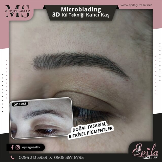 Nazilli - Microblading 3D Kıl Tekniği Kalıcı Kaş Kontürü