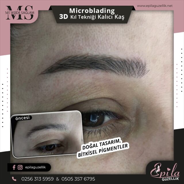 Nazilli - Microblading 3D Kıl Tekniği Kalıcı Kaş Kontürü