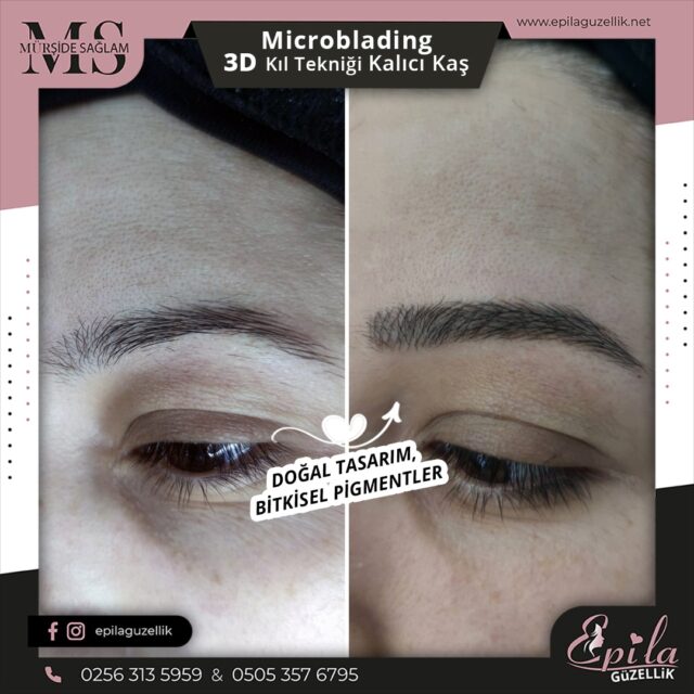 Nazilli - Microblading 3D Kıl Tekniği Kalıcı Kaş Kontürü